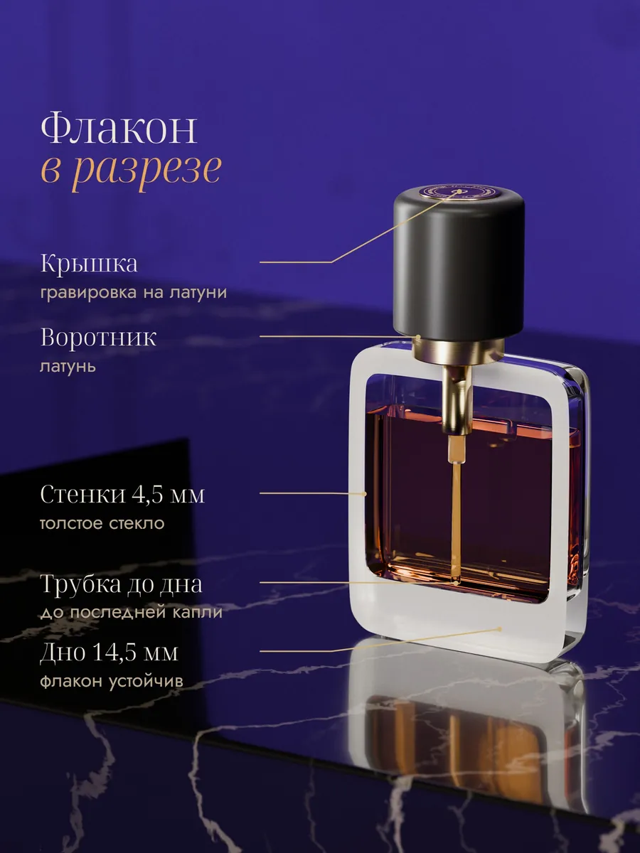 Слайд 3: флакон в разрезе — крышка, воротник, стенки 4,5 мм, трубка до дна, дно 14,5 мм